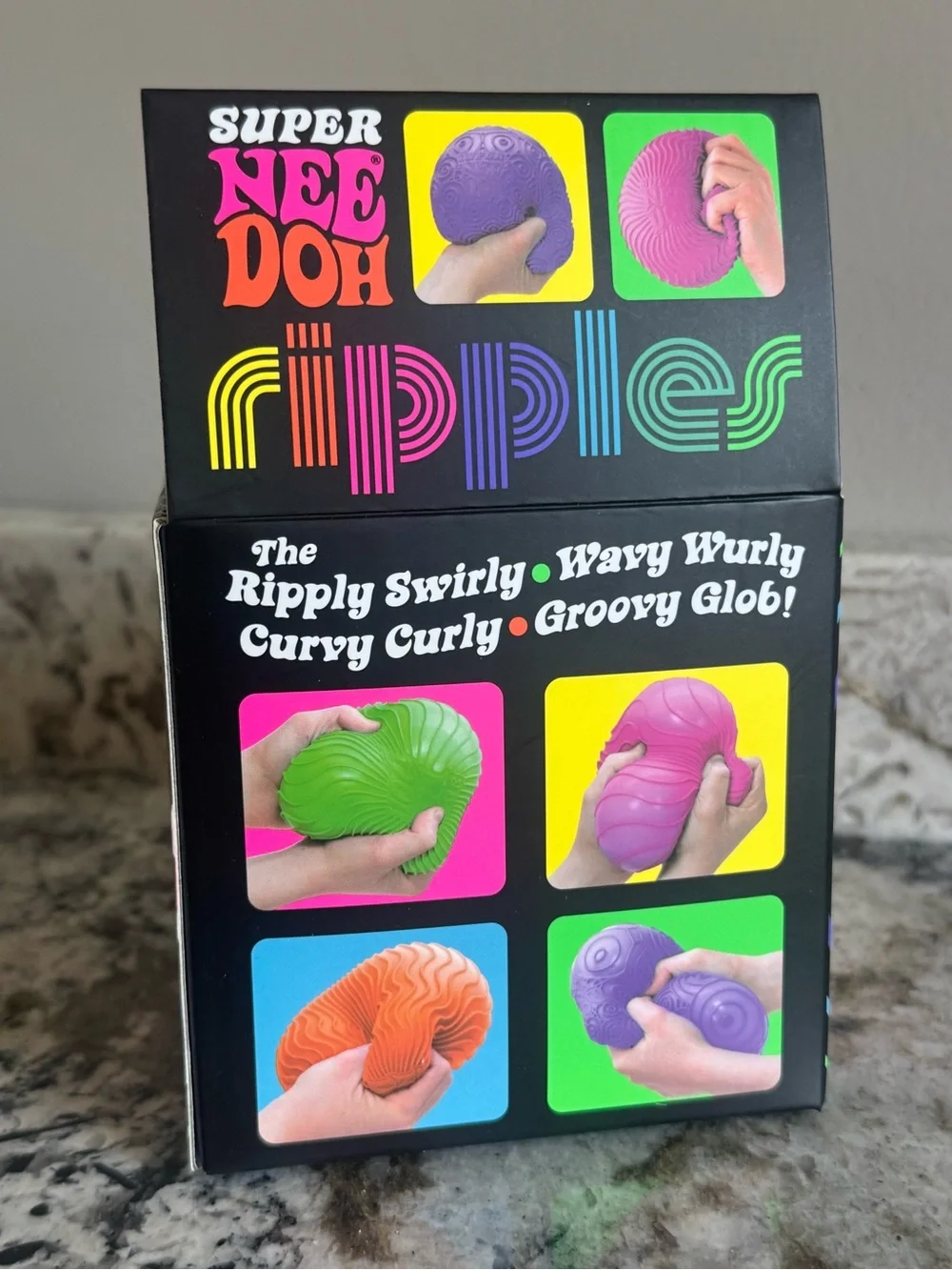 Schylling Super NeeDoh Ripples Sensory Toy - Hot Pink